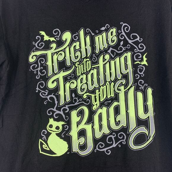 Tee Villain tshirt Trick Me Into Treating You Badly Cheshire Cat Alice unisex M - Picture 3 of 7